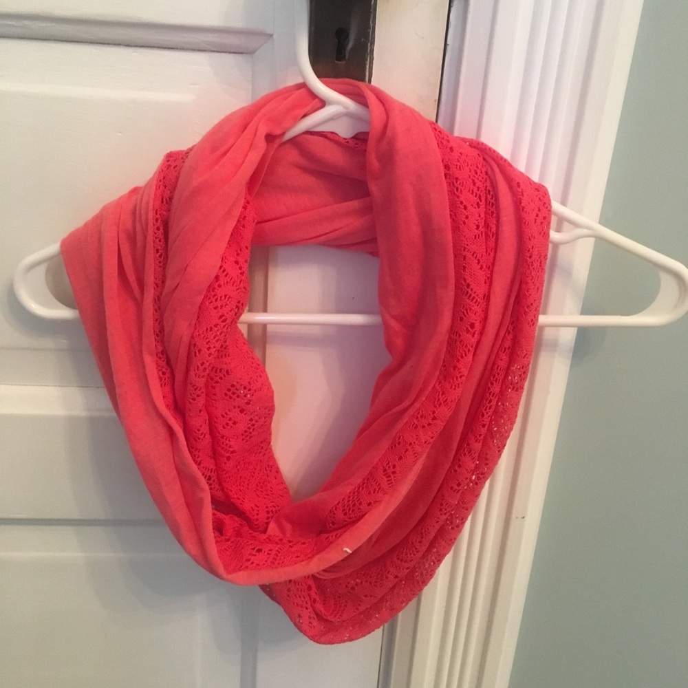Bright pink soft scarf